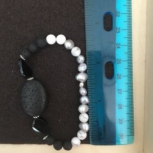 Onyx Lava Stone Bracelet